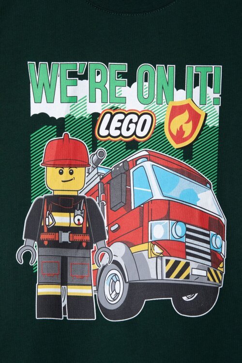 Yeşil Lego Temalı Erkek Çocuk Tişörtlü ve Şortlu 2li Takım  23937