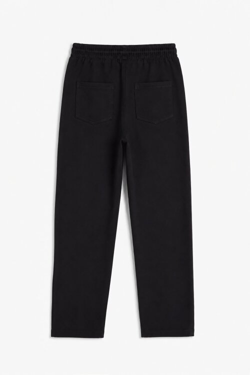 Siyah Beli Lastikli Basic Kız Çocuk Okul Pantolon 19199