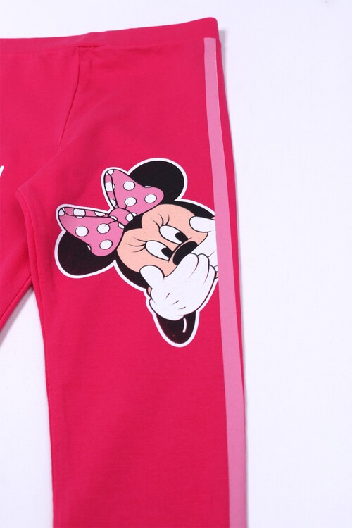 Kız Çocuk Fuşya Really Fare Baskı 1-8 Yaş Tayt 3126-2