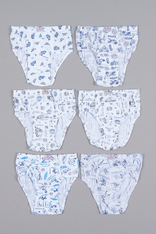 Erkek Çocuk Araba Desenli 6lı Külot 2-6 Yaş 13803