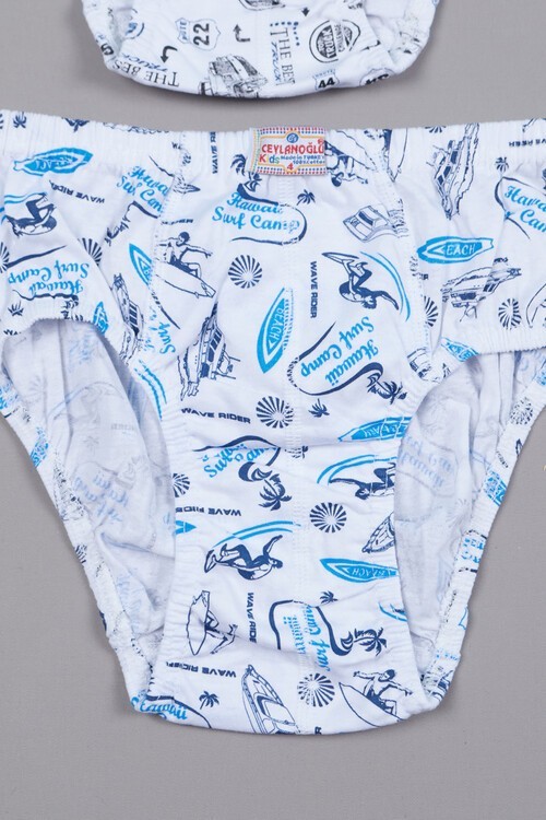 Erkek Çocuk Araba Desenli 6lı Külot 2-6 Yaş 13803