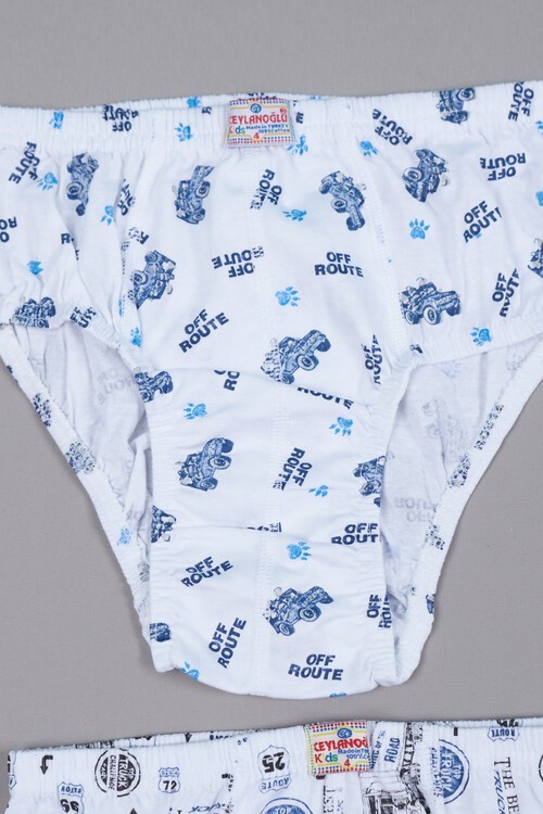 Erkek Çocuk Araba Desenli 6lı Külot 2-6 Yaş 13803