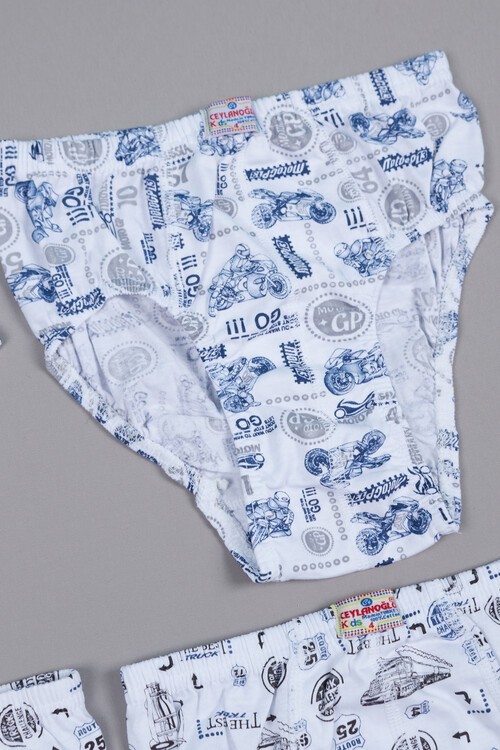 Erkek Çocuk Araba Desenli 6lı Külot 2-6 Yaş 13803