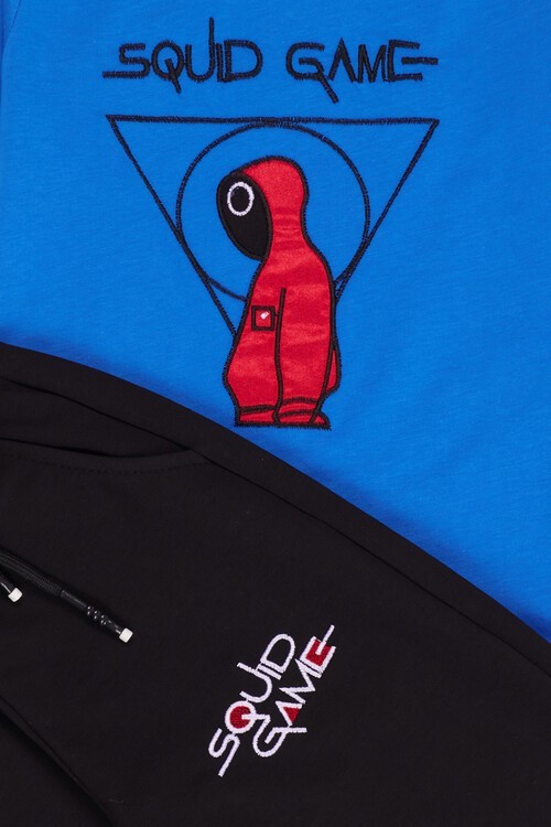 Erkek Çocuk Squid Game Nakışlı Yazlık Takım 1-8 Yaş 13810