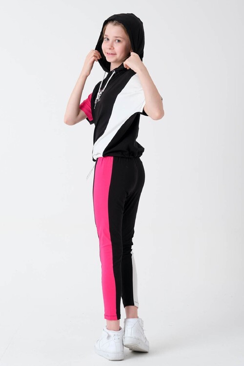 Kız Çocuk Baskılı Oversize Yazlık Takım 9-14 Yaş 13762