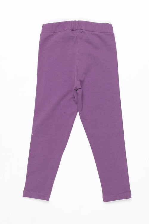 Kız Çocuk Gülen Yüz Baskılı Tayt 1-8 Yaş 13648