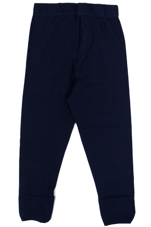 Kız Çocuk Siyah Manşet Taşlı 0-7 Yaş Tayt 1875-8