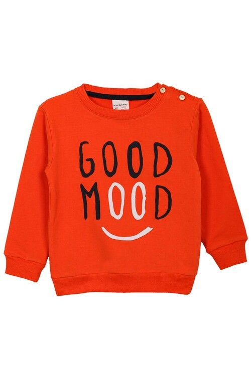 Erkek Bebek Good Mood Yazı Baskılı Takım 14077