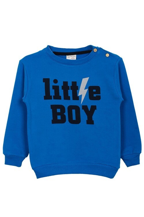 Erkek Bebek Little Baskılı Yazı Baskılı Takım 14076