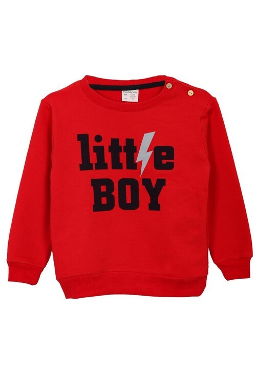 Erkek Bebek Little Baskılı Yazı Baskılı Takım 14076