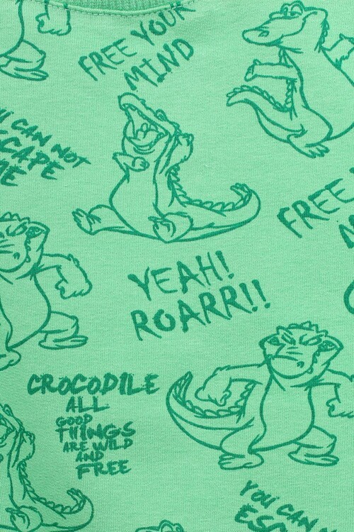 Erkek Bebek Timsah Baskılı Takım 14074