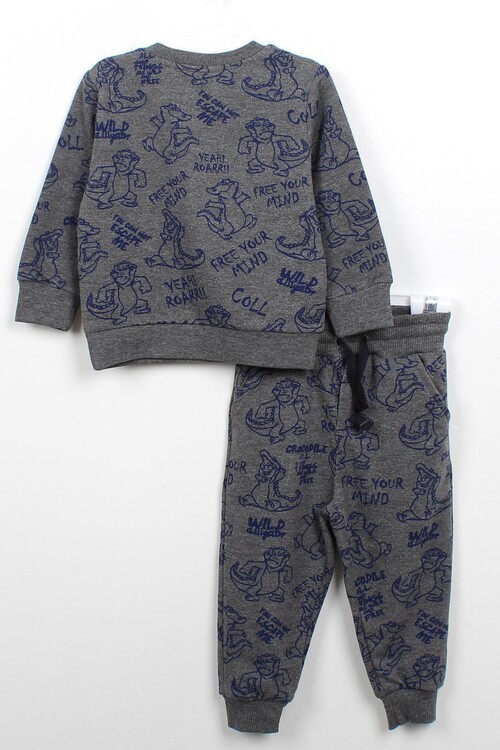 Erkek Bebek Timsah Baskılı Takım 14074