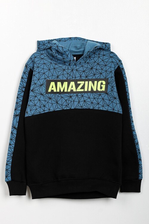 Erkek Çocuk Amazing Baskılı Sweatshirt 8-12 Yaş 14038