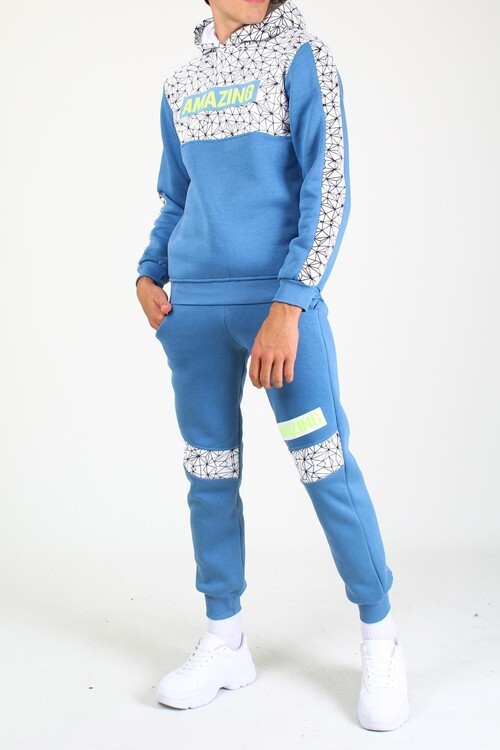 Erkek Çocuk Amazing Baskılı Takım 4-10 Yaş 14040