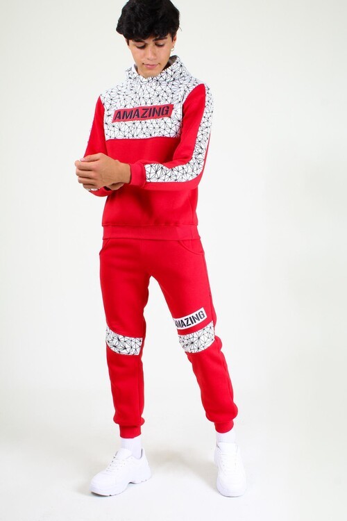 Erkek Çocuk Amazing Baskılı Takım 4-10 Yaş 14040