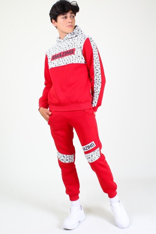 Erkek Çocuk Amazing Baskılı Takım 4-10 Yaş 14040