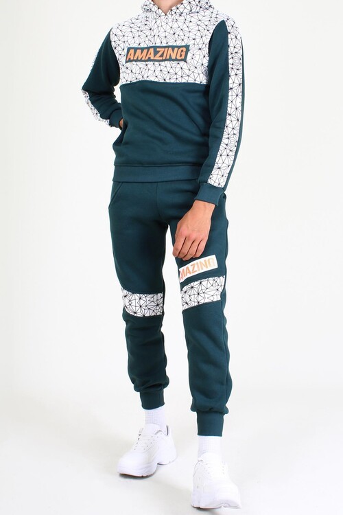 Erkek Çocuk Amazing Baskılı Takım 4-10 Yaş 14040