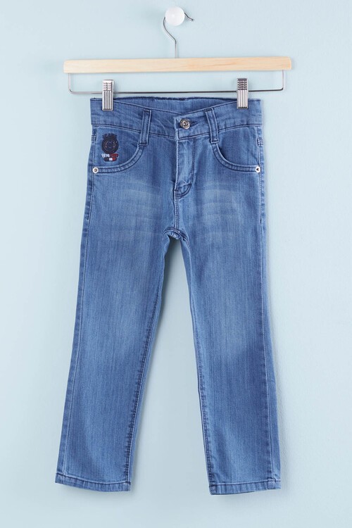 Erkek Çocuk  Armalı Jean Pantolon 2-12 Yaş  13880