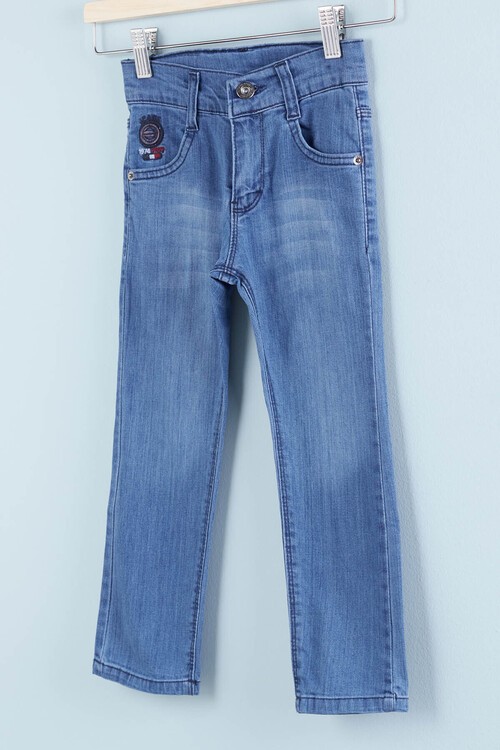 Erkek Çocuk  Armalı Jean Pantolon 2-12 Yaş  13880