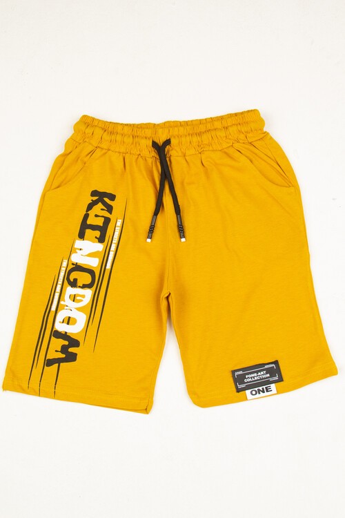 Erkek Çocuk Baskılı Cepli Şort 9-14 Yaş 13970