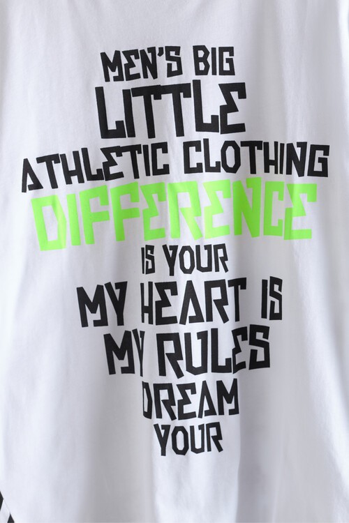 Erkek Çocuk Beyaz Neon Yazı Baskı 8-13 Yaş T-Shirt 4134-2