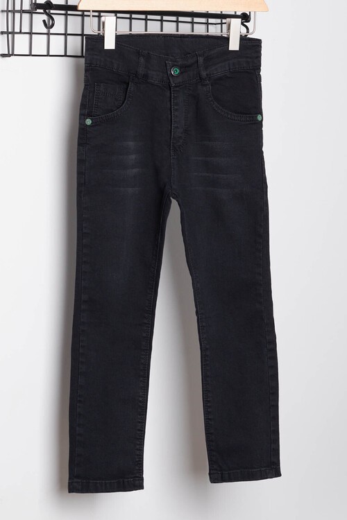 Erkek Çocuk Cebi Detaylı Jean Pantolon 7-12 Yaş 13909