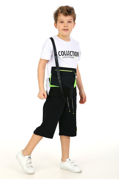 Erkek Çocuk Cepli Şortlu Takım 5-9 Yaş 14098