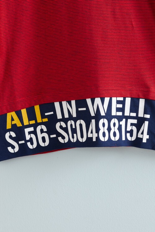 Erkek Çocuk Champions Yazı Baskılı Tshirt 9-14 Yaş 14068