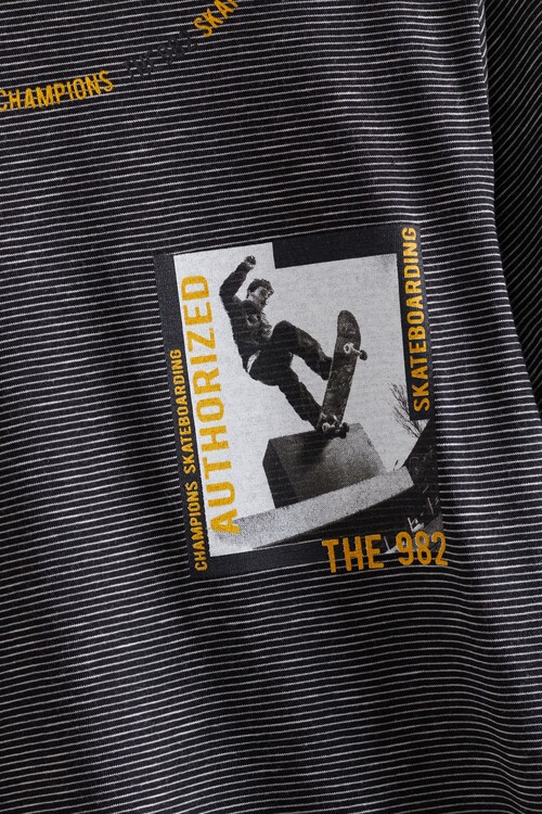 Erkek Çocuk Champions Yazı Baskılı Tshirt 9-14 Yaş 14068