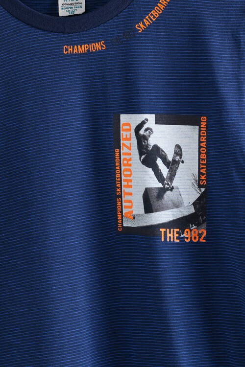 Erkek Çocuk Champions Yazı Baskılı Tshirt 9-14 Yaş 14068