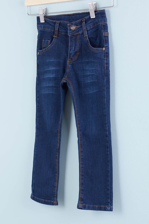 Erkek Çocuk Düz Jean Pantolon 2-12 Yaş 13905