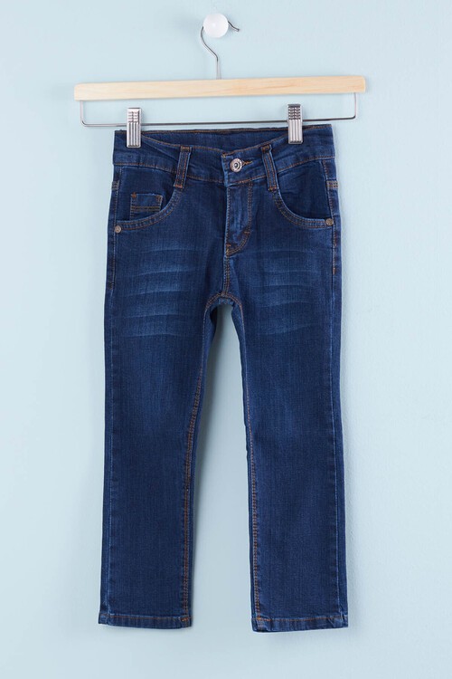 Erkek Çocuk Düz Jean Pantolon 2-12 Yaş 13905