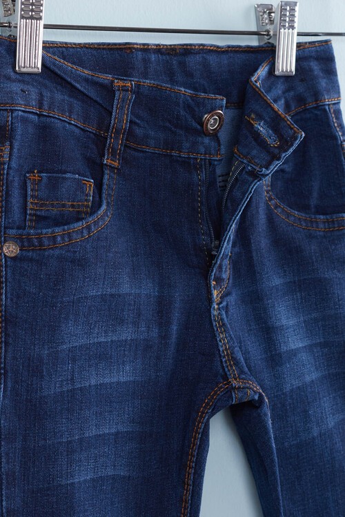 Erkek Çocuk Düz Jean Pantolon 2-12 Yaş 13905