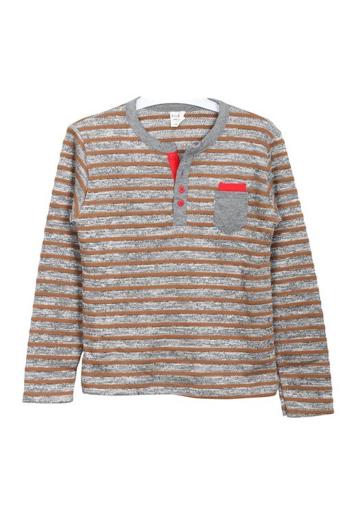 Erkek Çocuk Kahverengi Çizgili Takım 14144