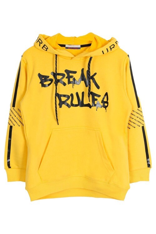 Erkek Çocuk Kanguru Cepli Kapşonlu Sweatshirt 14030