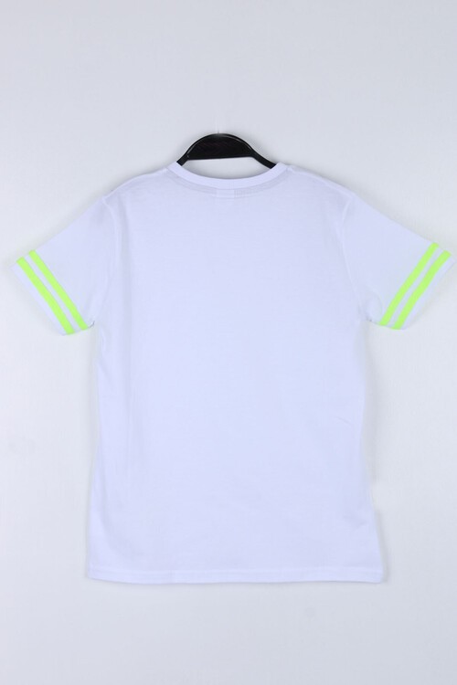 Erkek Çocuk Kolları Şeritli Tshirt 8-11 Yaş 14015