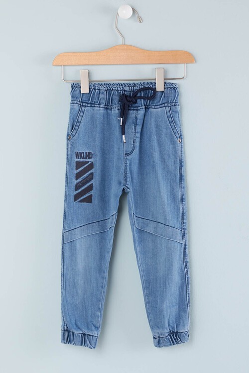 Erkek Çocuk Lastikli Jean Pantolon 0-4 Yaş 13908