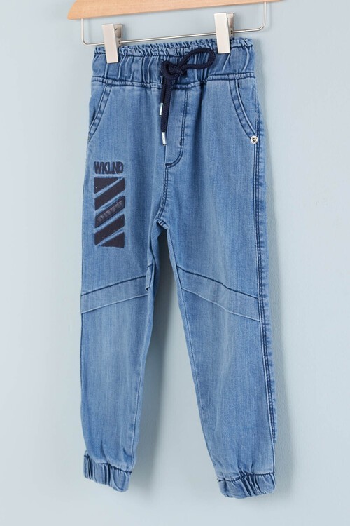 Erkek Çocuk Lastikli Jean Pantolon 0-4 Yaş 13908