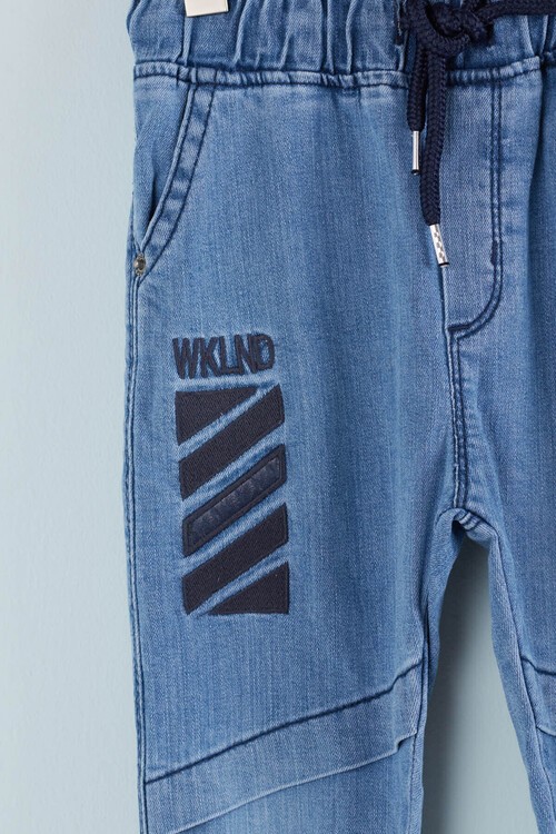 Erkek Çocuk Lastikli Jean Pantolon 0-4 Yaş 13908