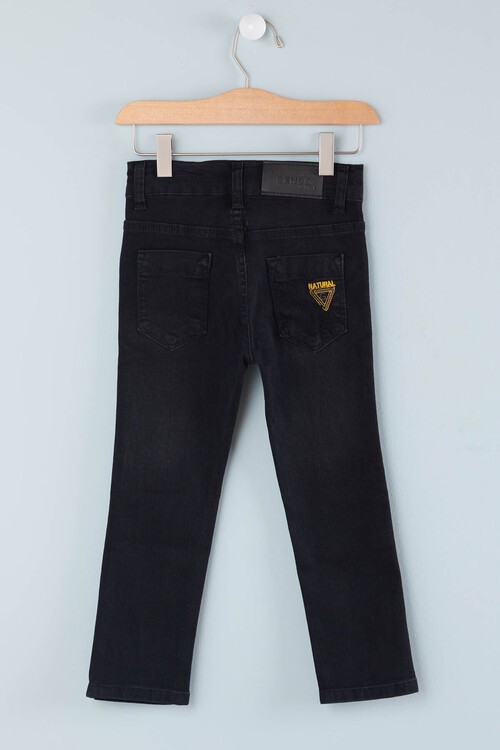 Erkek Çocuk Nakış Detaylı Jean Pantolon 2-12 Yaş 13904