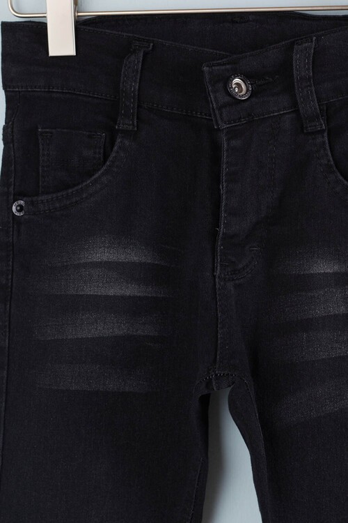 Erkek Çocuk Nakış Detaylı Jean Pantolon 2-12 Yaş 13904
