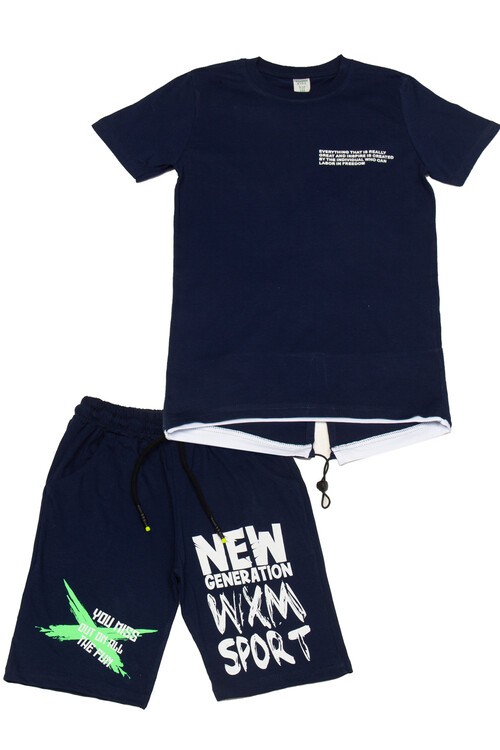 Erkek Çocuk New Generation Baskılı Şortlu Takım 14114