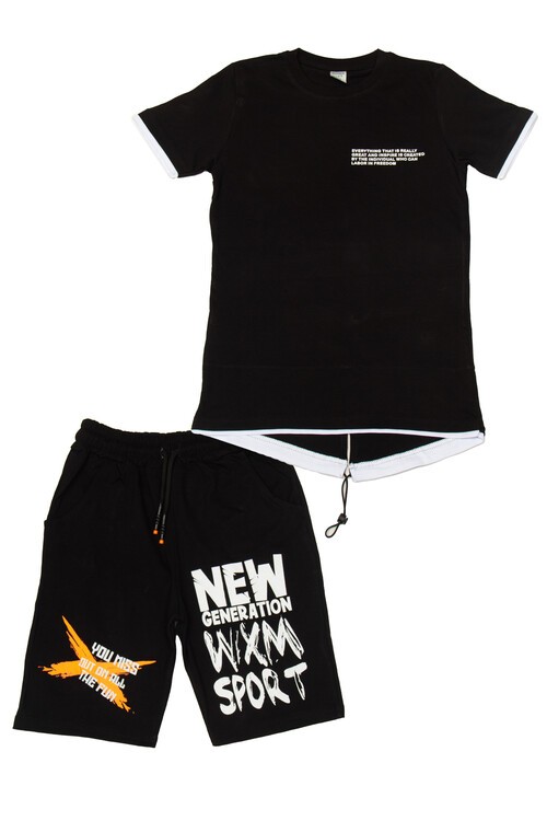 Erkek Çocuk New Generation Baskılı Şortlu Takım 14114