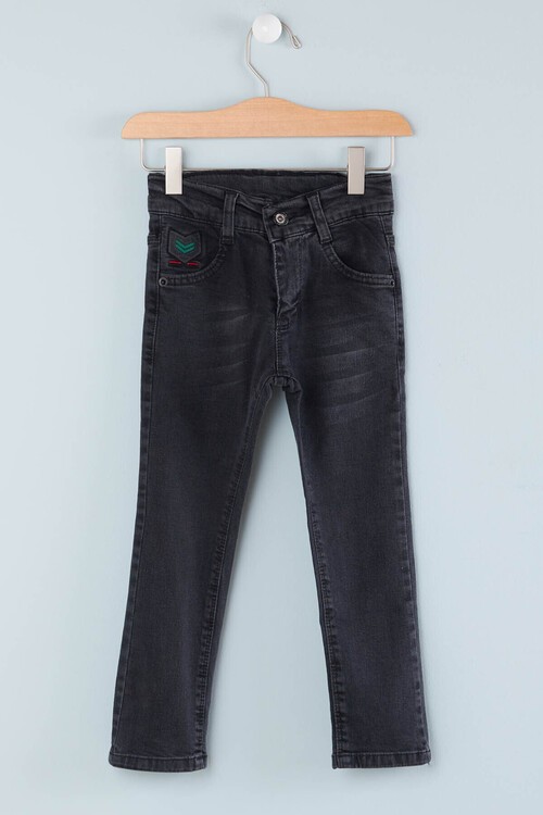 Erkek Çocuk Rütbe Detaylı Jean Pantolon 2-12 Yaş 13907