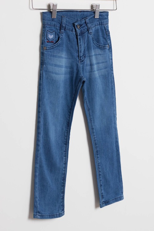 Erkek Çocuk Rütbe Detaylı Jean Pantolon 2-12 Yaş 13907