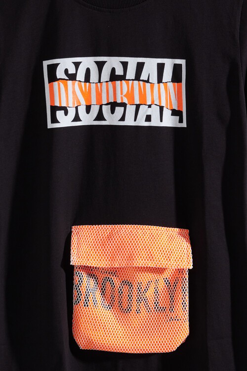 Erkek Çocuk Siyah Ön Cep Neon Detay 8-13 Yaş T-Shirt 4138-1