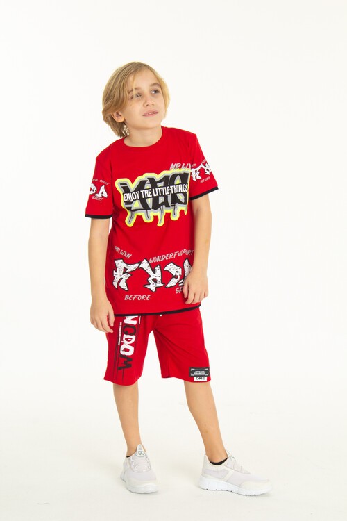 Erkek Çocuk Things Şortlu Takım 9-14 Yaş 14064