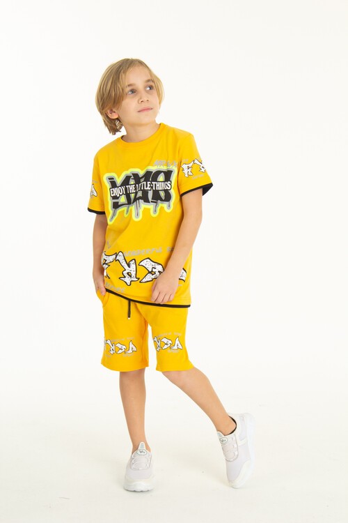 Erkek Çocuk Things Şortlu Takım 9-14 Yaş 14064