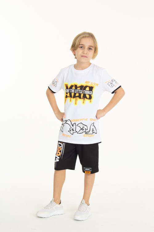 Erkek Çocuk Things Şortlu Takım 9-14 Yaş 14064