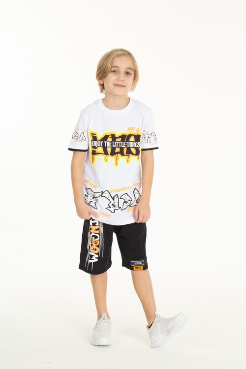 Erkek Çocuk Things Şortlu Takım 9-14 Yaş 14064